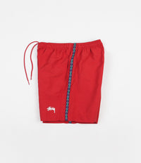 Stussy Taping Nylon Shorts Red Flatspot