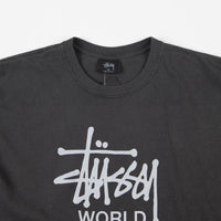 Stussy Tour Pigment Dyed T-Shirt - Black thumbnail