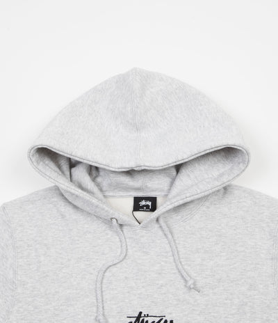 Stussy Tribe Man Applique Hoodie - Grey Heather