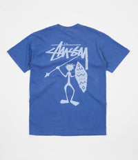 Stussy Tribeman Pigment Dyed T-Shirt - Blue