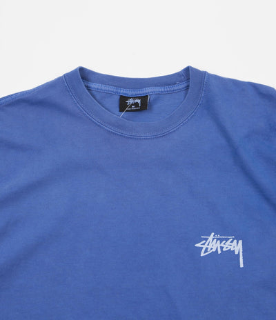 Stussy Tribeman Pigment Dyed T-Shirt - Blue