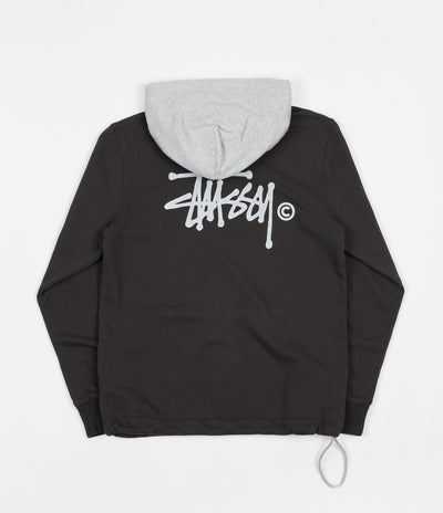 Stussy Two Tone Hoodie - Black