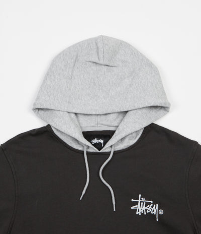 Stussy Two Tone Hoodie - Black