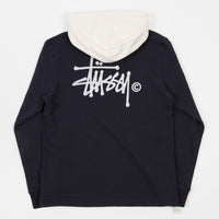 Stussy Two Tone Hoodie - Navy thumbnail