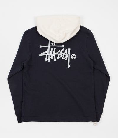 Stussy Two Tone Hoodie - Navy