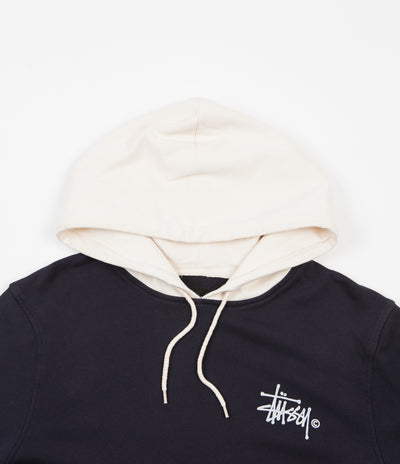 Stussy Two Tone Hoodie - Navy