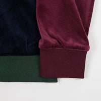 Stussy Velour Panelled Tracksuit Jacket - Green thumbnail