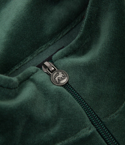 Stussy Velour Panelled Tracksuit Jacket - Green