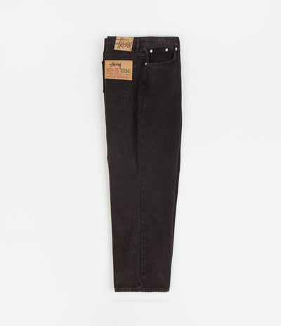 Stussy Washed Canvas Big Ol Jeans - Black