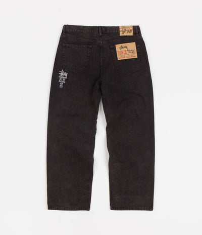 Stussy Washed Canvas Big Ol Jeans - Black