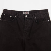 Stussy Washed Canvas Big Ol Jeans - Black | Flatspot