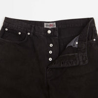 Stussy Washed Canvas Big Ol Jeans - Black | Flatspot