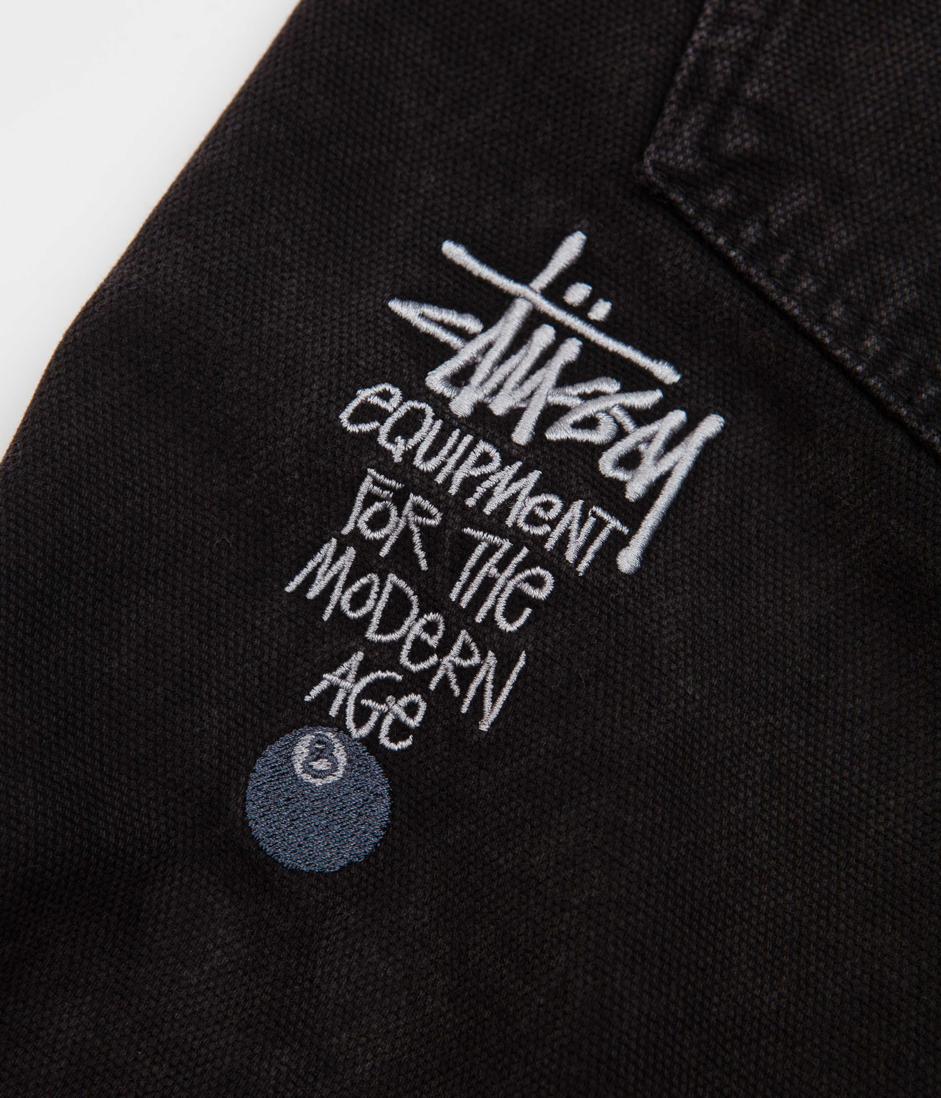 Stussy Washed Canvas Big Ol Jeans - Black | Flatspot