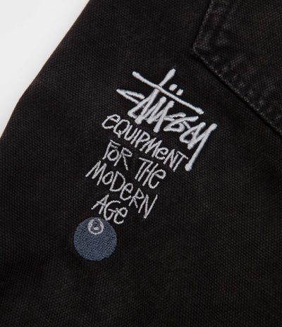 Stussy Washed Canvas Big Ol Jeans - Black