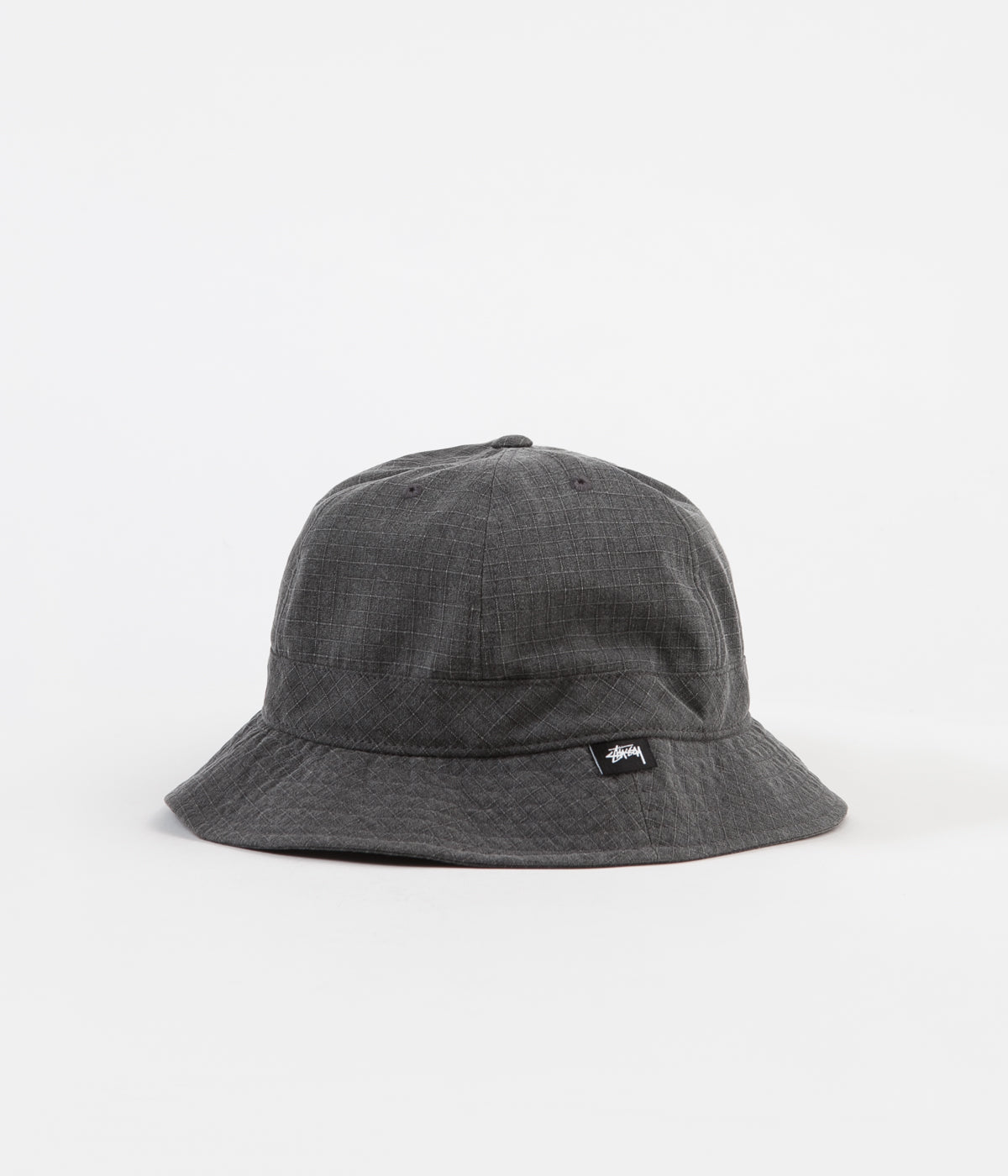 Stussy Washed Ripstop Bell Bucket Hat - Black | Flatspot