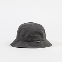 Stussy Washed Ripstop Bell Bucket Hat - Black thumbnail