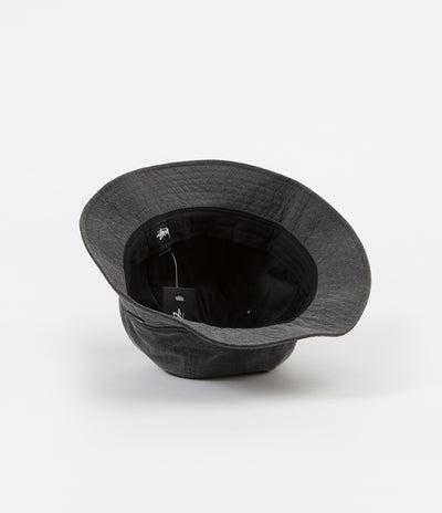 Stussy Washed Ripstop Bell Bucket Hat - Black