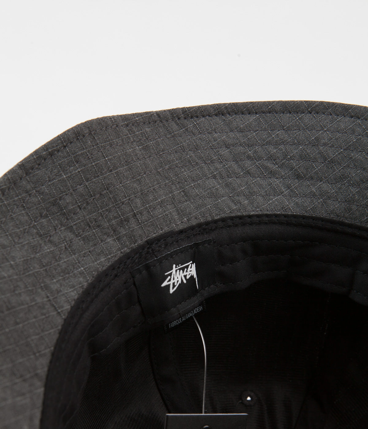 Stussy Washed Ripstop Bell Bucket Hat - Black | Flatspot