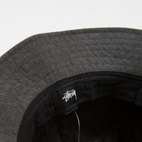 Stussy Washed Ripstop Bell Bucket Hat - Black thumbnail