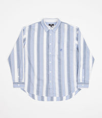 Stussy Wide Striped Shirt - Blue Stripe