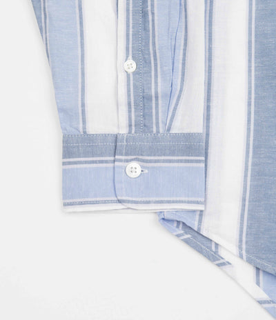 Stussy Wide Striped Shirt - Blue Stripe