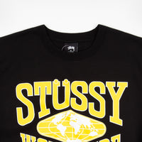 Stussy Worldwide Crewneck Sweatshirt - Black thumbnail