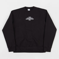 The National Skateboard Co Classic Logo Crewneck Sweatshirt - Black thumbnail