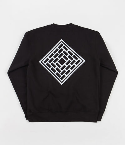 The National Skateboard Co Classic Logo Crewneck Sweatshirt - Black