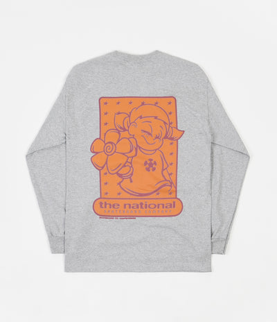 The National Skateboard Co Hook Up Long Sleeve T-Shirt - Heather Grey