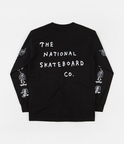 The National Skateboard Co I'm Down Long Sleeve T-Shirt - Black