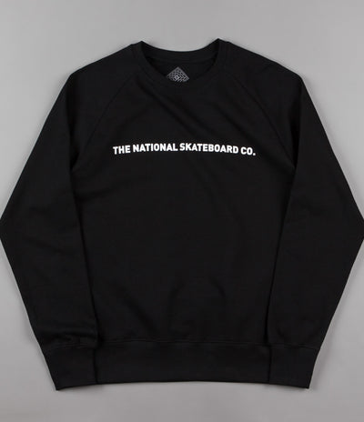 The National Skateboard Co Sea Crewneck Sweatshirt - Black