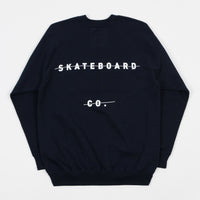 The National Skateboard Company Redacted Crewneck Sweatshirt - Navy thumbnail