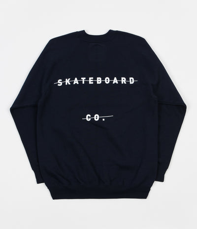 The National Skateboard Company Redacted Crewneck Sweatshirt - Navy