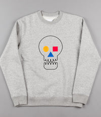 The Quiet Life Bauhaus Skull Crewneck Sweatshirt - Heather Grey