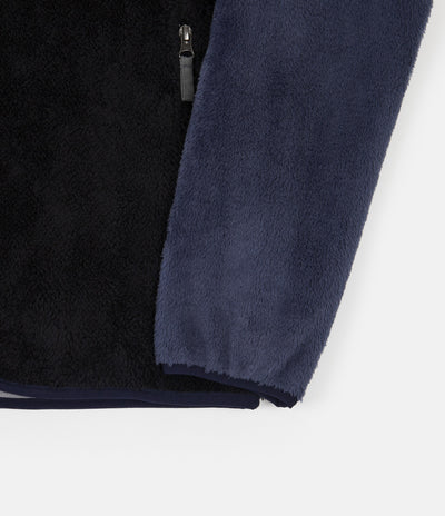 The Quiet Life Block Polar Fleece Jacket - Black / Navy