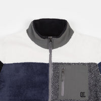 The Quiet Life Block Polar Fleece Jacket - Black / Navy thumbnail