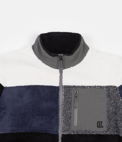 The Quiet Life Block Polar Fleece Jacket - Black / Navy