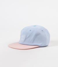 The Quiet Life Boardwalk Polo Cap - Periwinkle / Peach