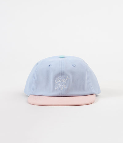 The Quiet Life Boardwalk Polo Cap - Periwinkle / Peach