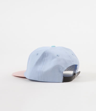 The Quiet Life Boardwalk Polo Cap - Periwinkle / Peach