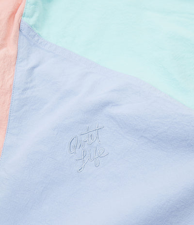 The Quiet Life Boardwalk Windy Pullover Jacket - Periwinkle / Mint / Peach