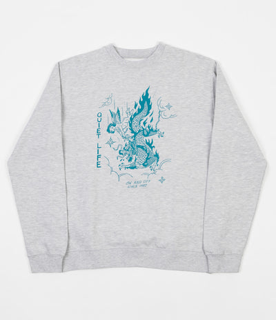 The Quiet Life Bring Me Down Crewneck Sweatshirt - Heather Grey