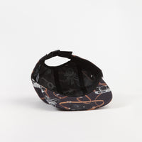 The Quiet Life Camera Strap 5 Panel Camper Cap - Black thumbnail