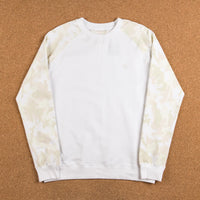 The Quiet Life Camo Contrast Crewneck Sweatshirt - White / Camo thumbnail