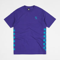 The Quiet Life Checker T-Shirt - Purple thumbnail