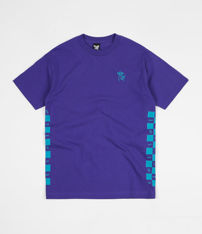 The Quiet Life Checker T-Shirt - Purple