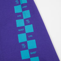 The Quiet Life Checker T-Shirt - Purple thumbnail