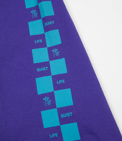 The Quiet Life Checker T-Shirt - Purple