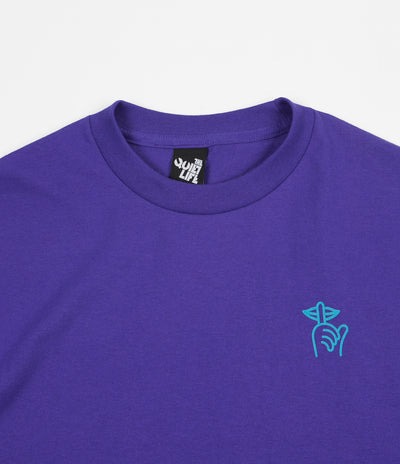 The Quiet Life Checker T-Shirt - Purple