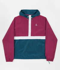 The Quiet Life City Limits Pullover Jacket - Magenta / Teal